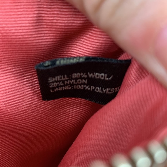 Coach SCARO swing pack Crossbody bag Camel Rose Wool Tweed Zip bag NEW NWT - Picture 10 of 14